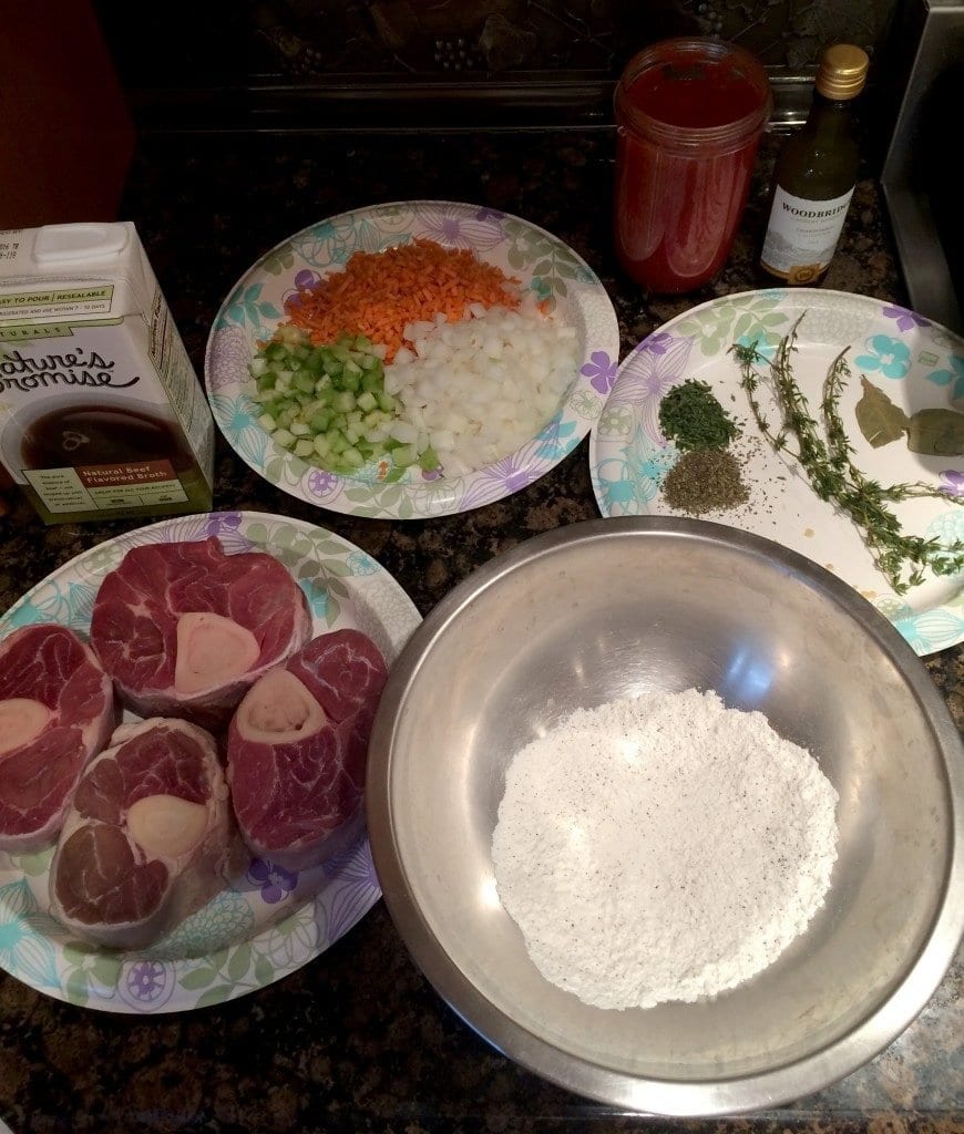 mise en place veal osso buco