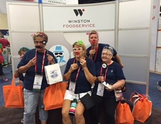 SNA fun at the Winston booth