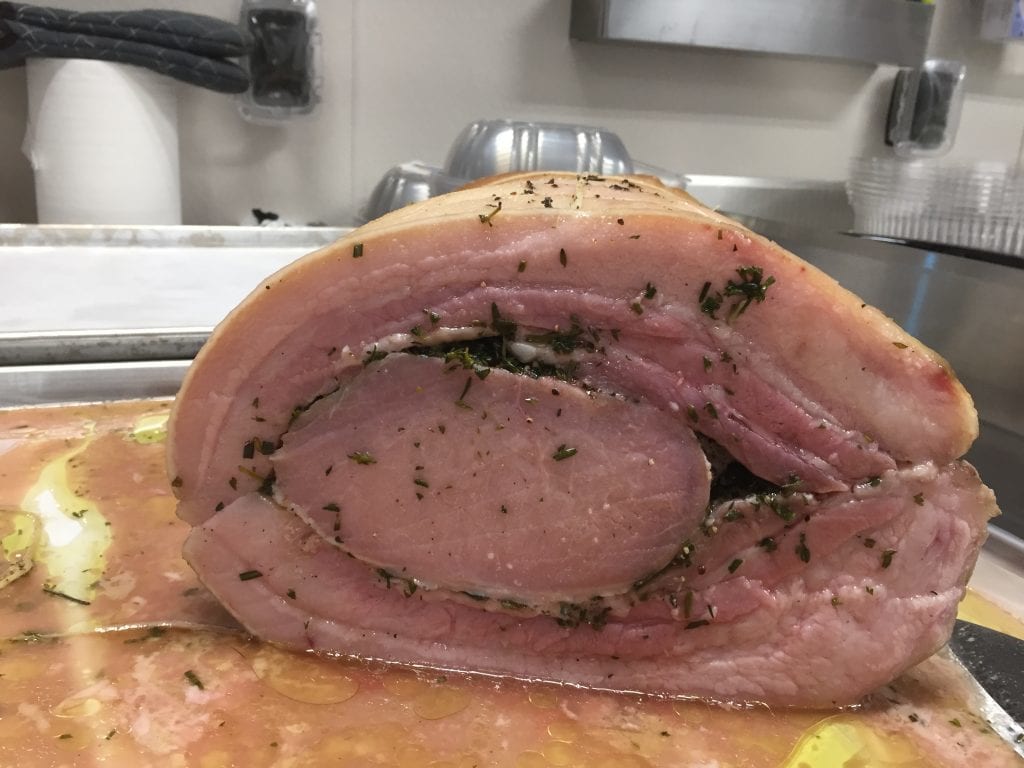 cooked porchetta