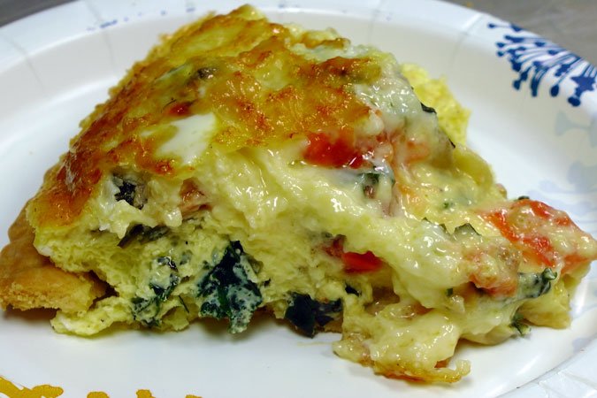 quiche with Fresh Kale