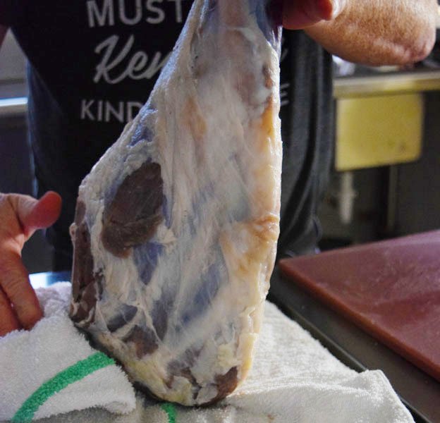 raw lamb hind quarter