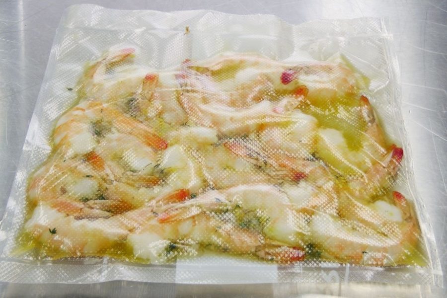 staging in cvap sous vide shrimp