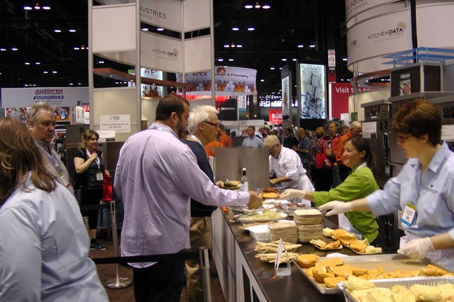 we served staged burgers at the NRA show in chicago