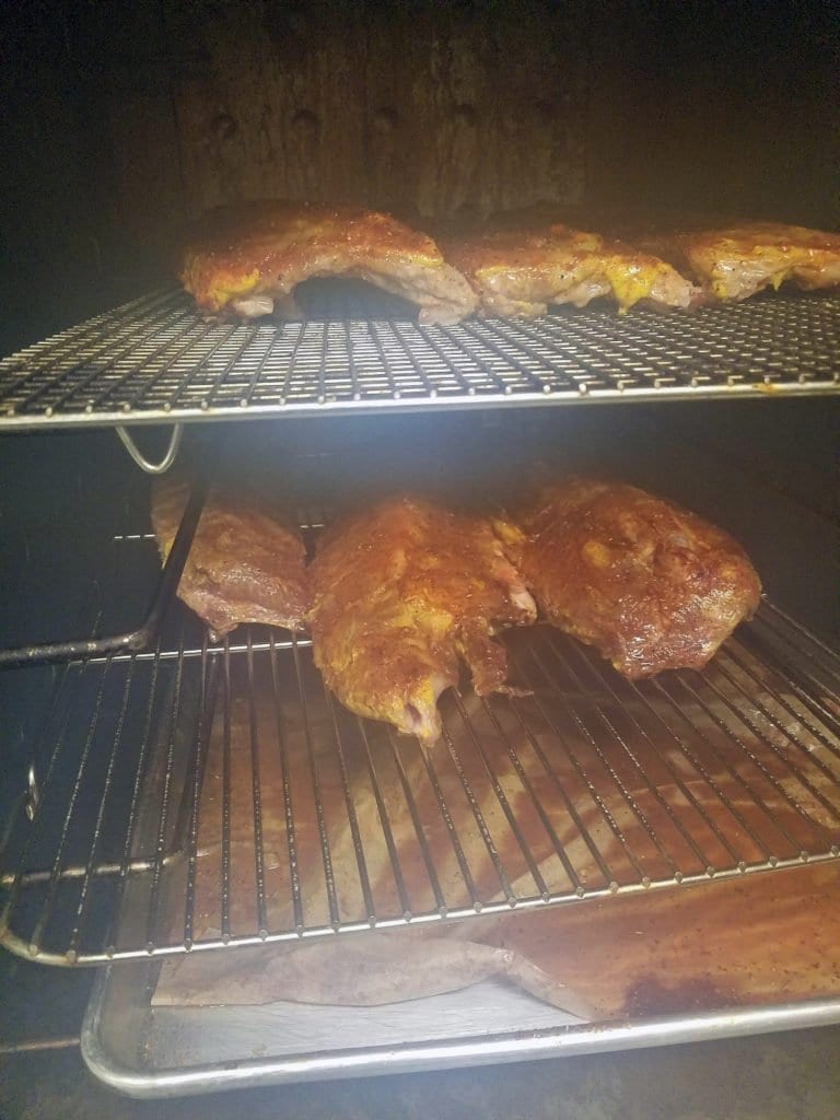 rib-in-smoker