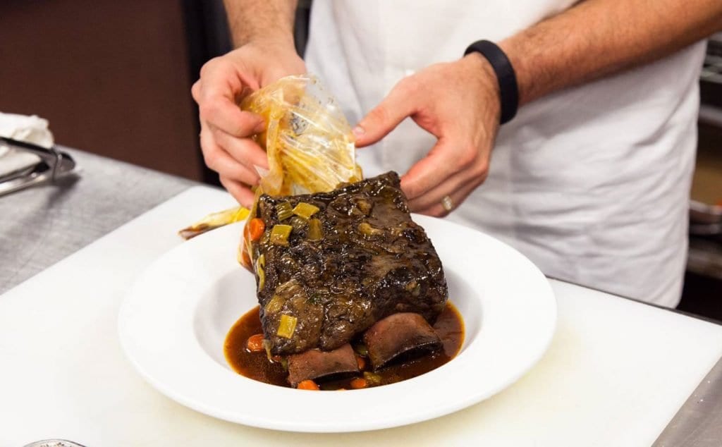 Chef Richard Rosendale prepares a dish