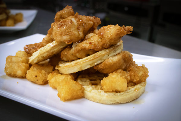 chicken and waffles