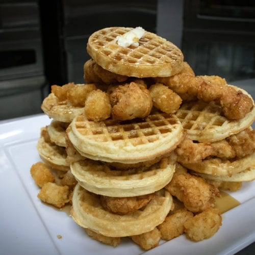 Chicken and Waffles and Tots, Oh My