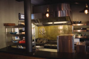 Commercial kitchen in restaurant Commercial kitchen in restaurant