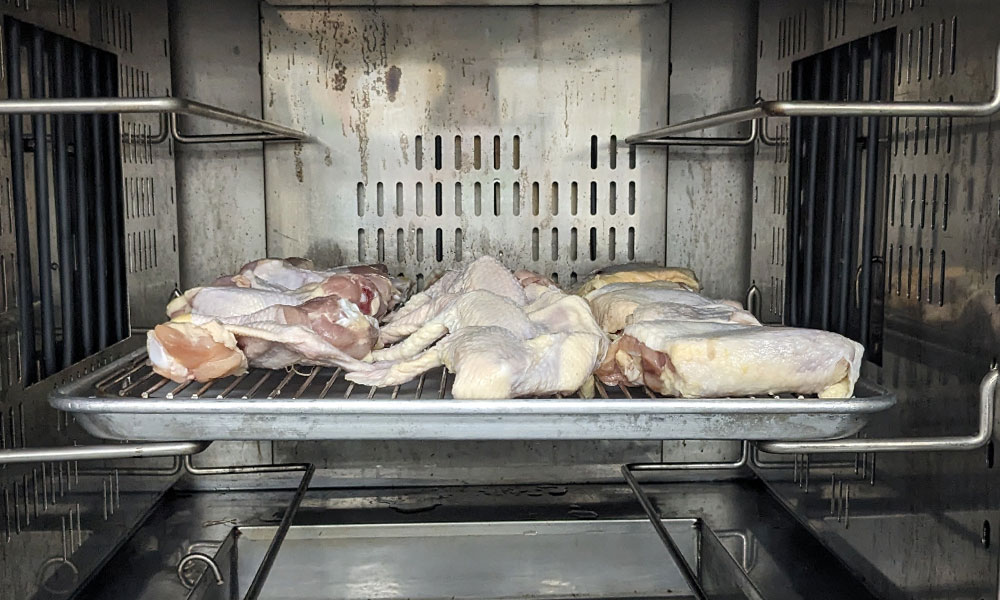 staging chicken in cvap