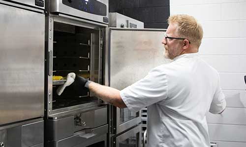 chef cooking in cvap