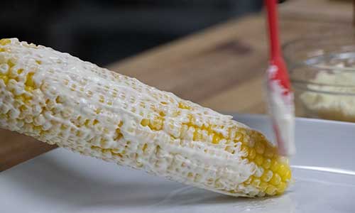 corn with mayo