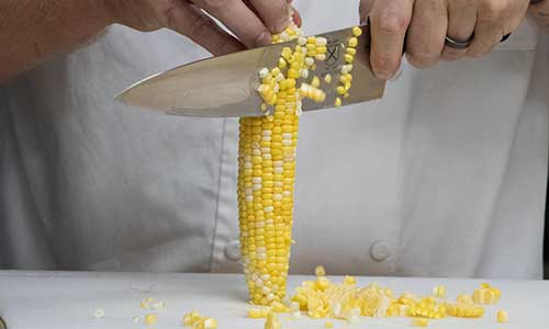 shucking corn